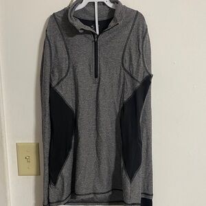 Champion Gray and Black Quarter-Zip Pullover